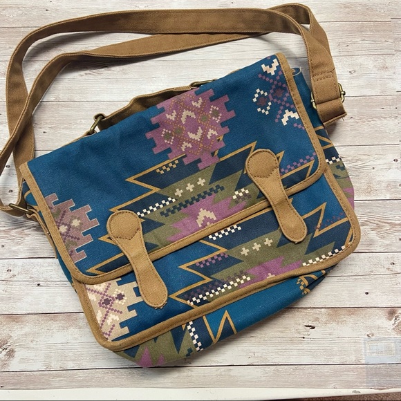 Mossimo Supply Co. Handbags - Mossimo Supply Co Tribal Print Messenger Bag